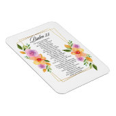 Psalm 23 Floral Geometric Frame Magneet (Rechterzijde)