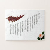 Psalm 23, Floral Green, overmaatse stukken - Gemak Legpuzzel (Horizontaal)