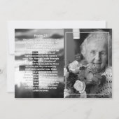 Psalm 23 Foto Kruis Viering van het Leven Funerali Kaart (Voorkant)