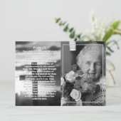 Psalm 23 Foto Kruis Viering van het Leven Funerali Kaart (Staand voorkant)