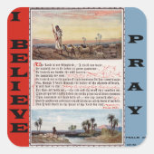 Psalm 23 Gebed Sticker (Voorkant)