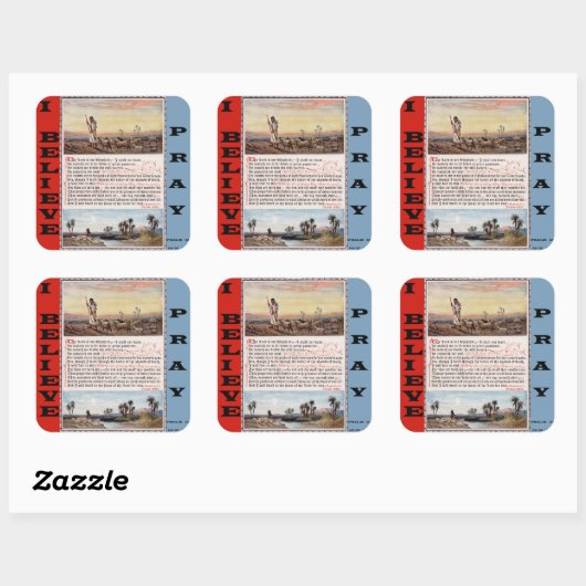 Psalm 23 Gebed Sticker (Vel)