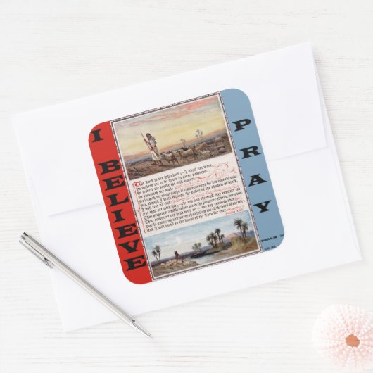 Psalm 23 Gebed Sticker (Envelop)