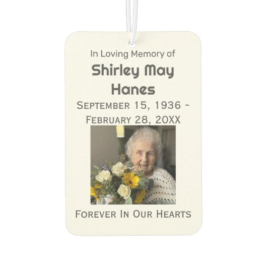 Psalm 23 Gedenkteken bij zonsondergang Luchtverfrisser (Achterkant)