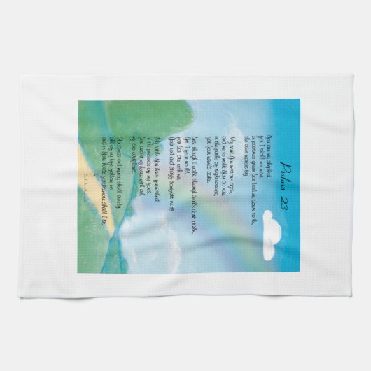 Psalm 23-gedicht theedoek (Horizontaal)