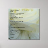 Psalm 23 Gedrukt op een wit ventilatorcanvas Canvas Afdruk (Voorkant)