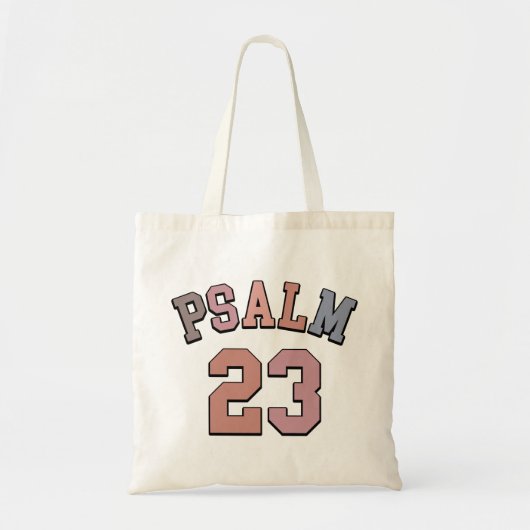 Psalm 23 Geloofsgebaseerd Inspirerend Tote Bag (Voorkant)