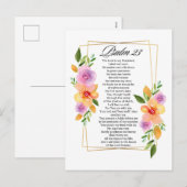 Psalm 23 Geometrisch Lijst Feestdagenkaart (Voorkant / Achterkant)