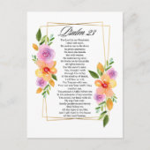 Psalm 23 Geometrisch Lijst Feestdagenkaart (Voorkant)