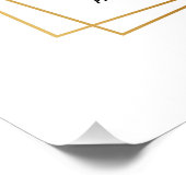 Psalm 23 Geometrische Bloemen Lijst Schrift Perfect Poster (Hoek)