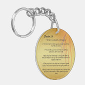 Psalm 23 gepersonaliseerde sleutelhanger (Voorkant Links)