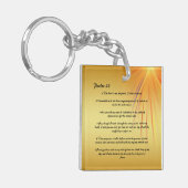 Psalm 23 gepersonaliseerde sleutelhanger (Voorkant Links)