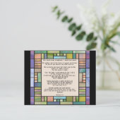 Psalm 23 Glas in lood Briefkaart (Staand voorkant)