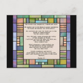 Psalm 23 Glas in lood Briefkaart (Voorkant)