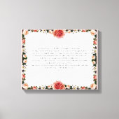 Psalm 23, gloeiroze verrekte canvas afdrukken (Voorkant)