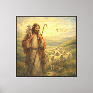 Psalm 23 Goede Herder Canvas Afdruk