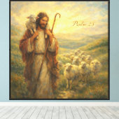 Psalm 23 Goede Herder Canvas Afdruk (Insitu (Houten vloer))