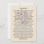Psalm 23 Gouden Kruis viering van de begrafenis Kaart (Voorkant)