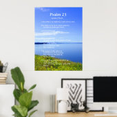 Psalm 23 Grand Teton National Park Poster (Thuiskantoor)