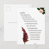 Psalm 23, Groen Plant Floral Briefkaart van David (Voorkant / Achterkant)