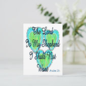 Psalm 23 harten briefkaart (Staand voorkant)