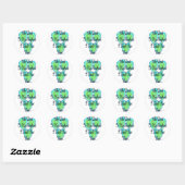 Psalm 23 harten ronde sticker (Vel)