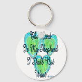 Psalm 23 harten sleutelhanger (Voorkant)