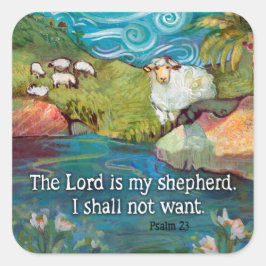 Psalm 23, Heer is mijn Shepherd sticker