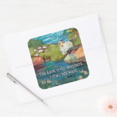 Psalm 23, Heer is mijn Shepherd sticker (Envelop)