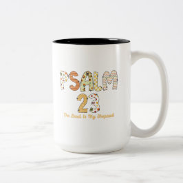 Psalm 23 Herfstgeschriften Tweekleurige Koffiemok