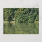 Psalm 23 Hij leidt me naast de stilstaande wateren Briefkaart (Voorkant)