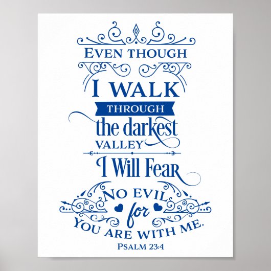 Psalm 23 - Ik vrees geen kwaad Poster (Voorkant)