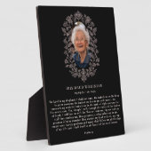 Psalm 23 In Loving Memory Plaque Fotoplaat (Zijkant)