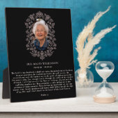 Psalm 23 In Loving Memory Plaque Fotoplaat (Zijkant)