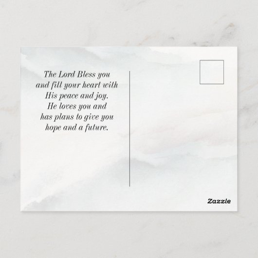 Psalm 23-inch4 Hij herstelt mijn Soul Cross Briefkaart (Achterkant)