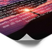 Psalm 23 Inspiratieposter Poster (Hoek)