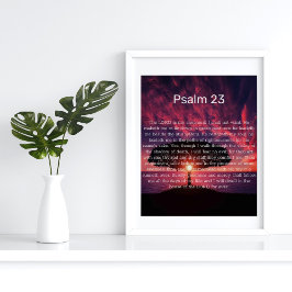 Psalm 23 Inspiratieposter Poster