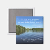 Psalm 23 Inspirerende Landscape Fotografie Magnet (Voorkant / Achterkant)