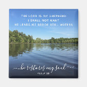 Psalm 23 Inspirerende Landscape Fotografie Magnet (Voorkant)