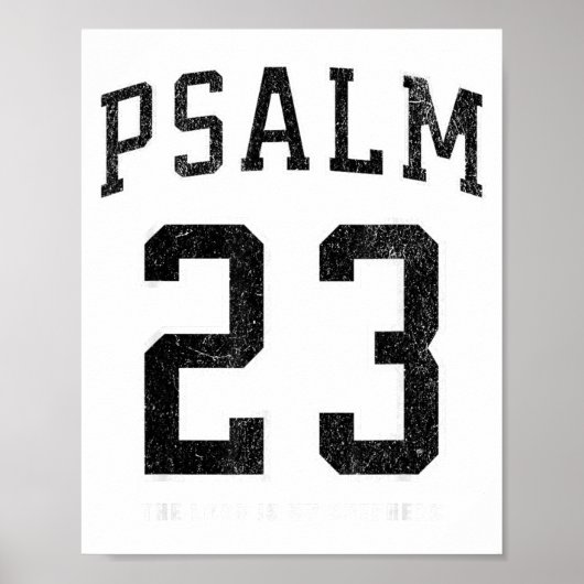 Psalm 23 Jersey  Poster (Voorkant)