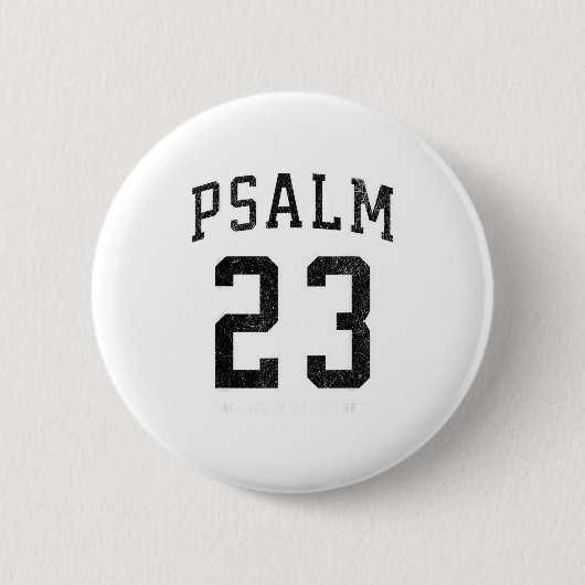Psalm 23 Jersey  Ronde Button 5,7 Cm (Voorkant)