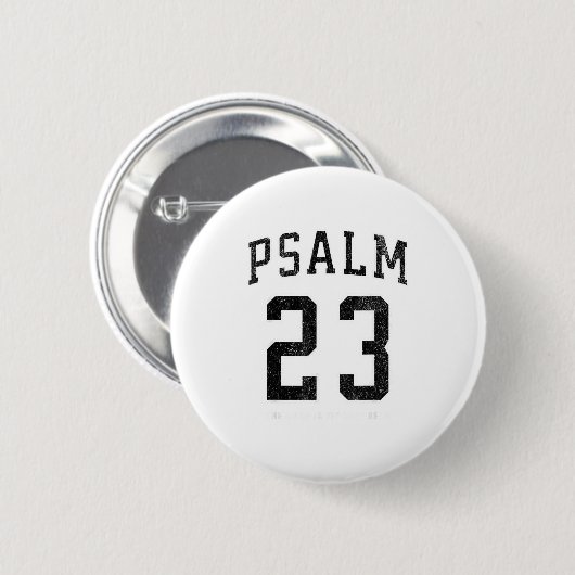 Psalm 23 Jersey Ronde Button 5,7 Cm (Voorkant /achterkant)
