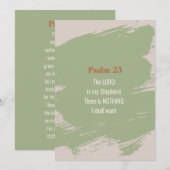 Psalm 23 Kaart van de Schrift - Afdrukken of downl (Voorkant / Achterkant)