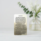 Psalm 23: Kaart van het gedenkgebed bij het meer Visitekaartje (Staand voorkant)