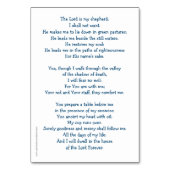 Psalm 23 Kaart van Prayer (Achterkant)