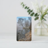 Psalm 23 Kalm Lake Memorial Gebed Kaart Visitekaartje (Staand voorkant)