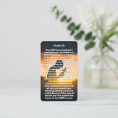 Psalm 23 kind houdt gedenkteken Kaart Visitekaartje (Staand voorkant)