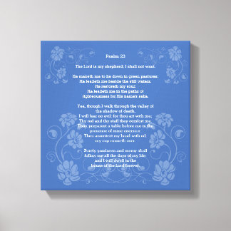 Psalm 23 KJV Canvas Afdruk