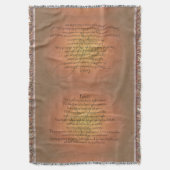 Psalm 23 KJV Christelijke Bijbel Verse Religieuze Deken (Voorkant Verticaal)