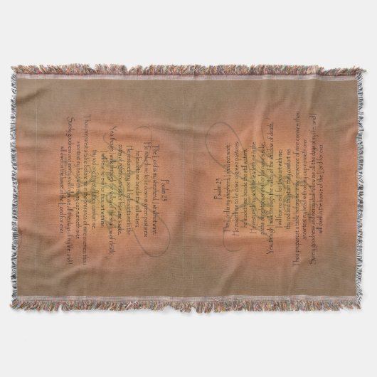 Psalm 23 KJV Christelijke Bijbel Verse Religieuze Deken (Voorkant)